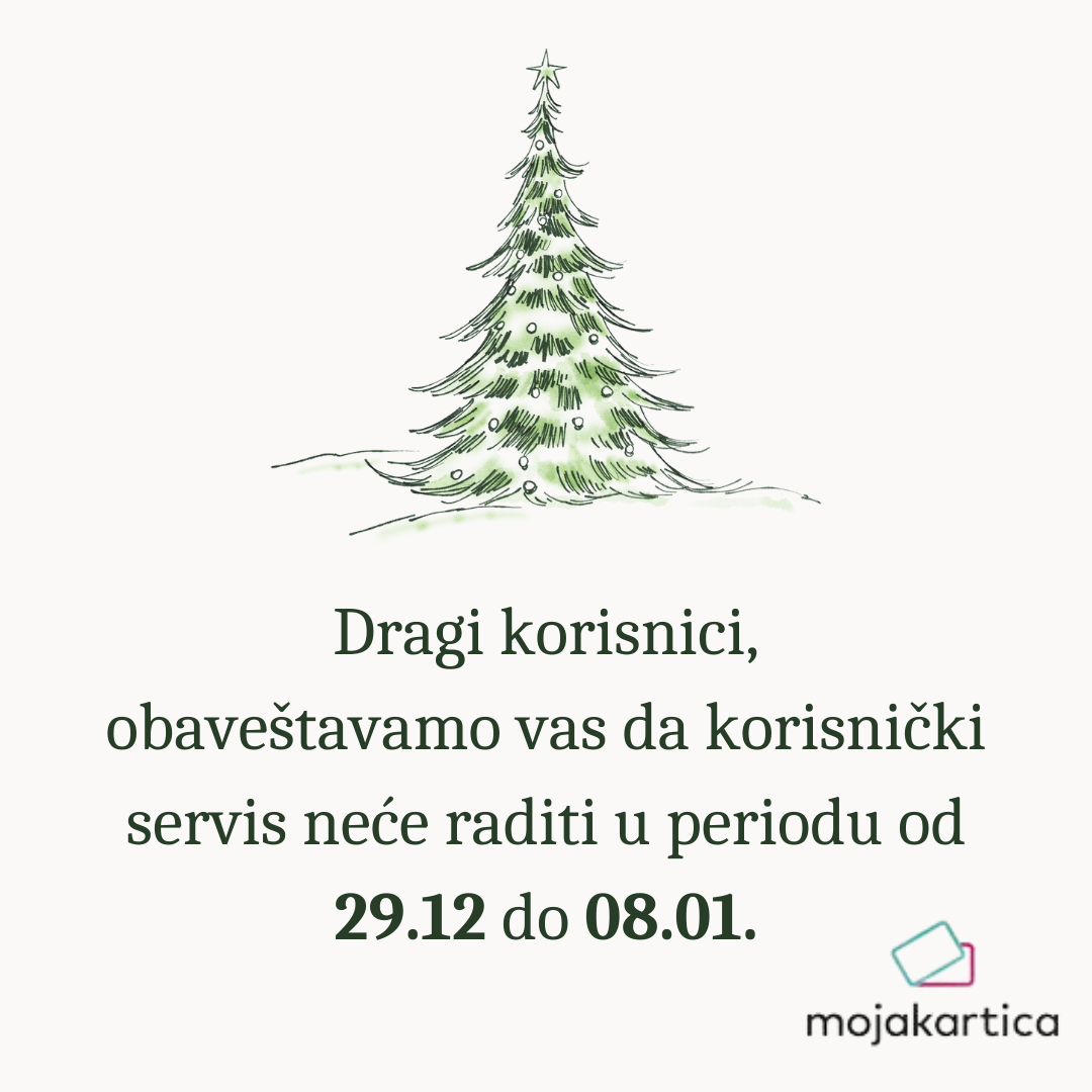 Neradni dani tokom praznika 5 Dragi korisnici obavestavamo vas